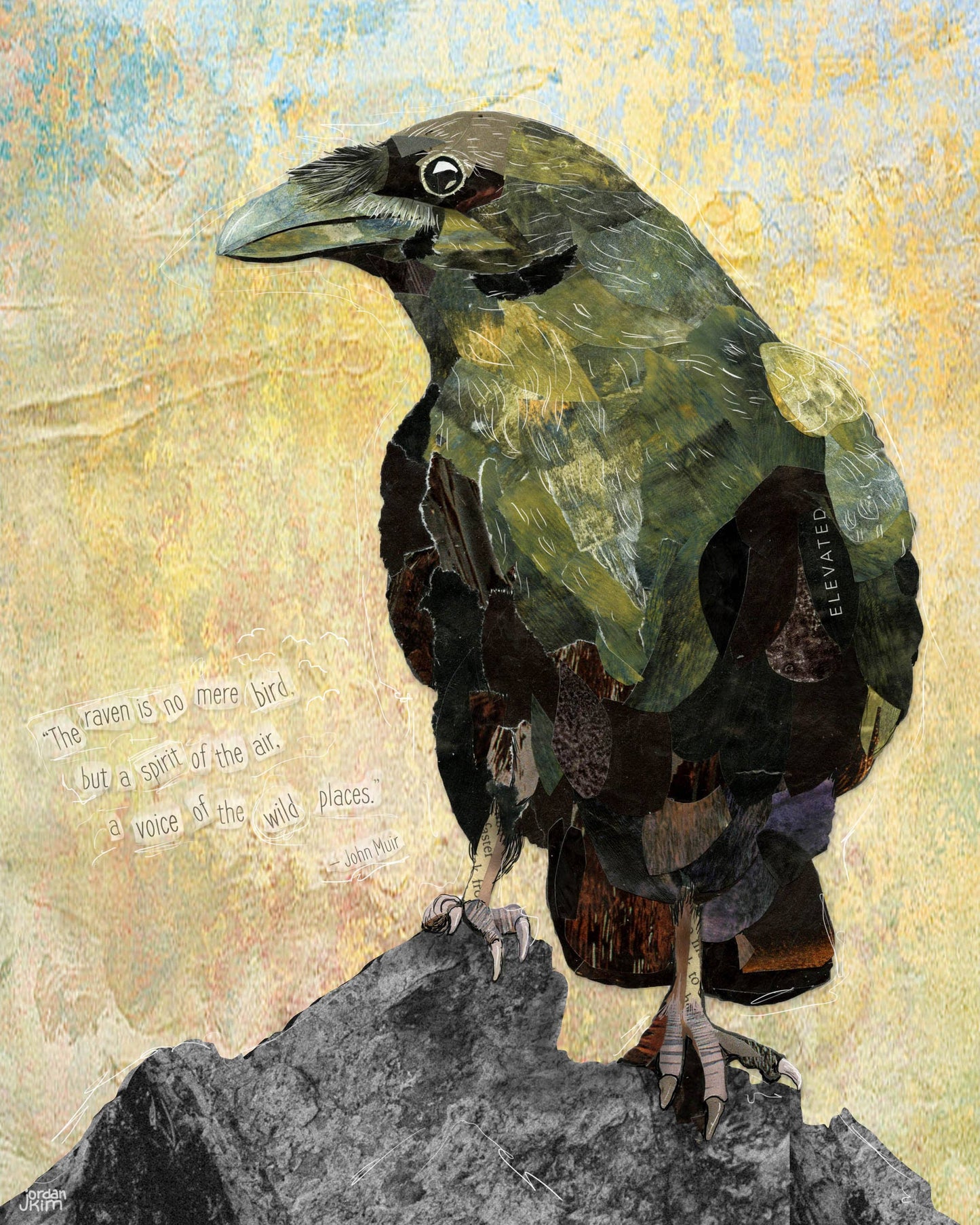 Raven Greeting Card