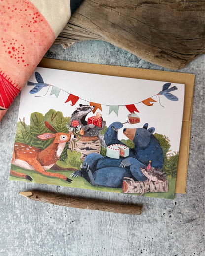 Bear-y Cake Birthday Card