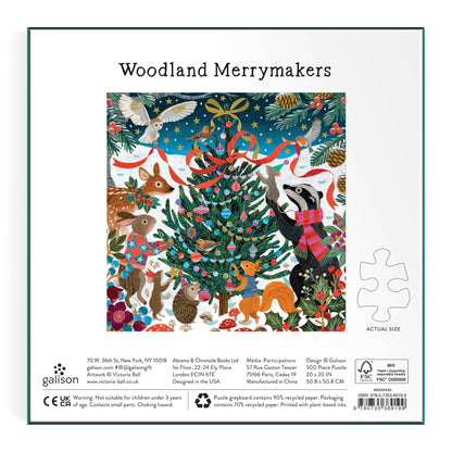 VictoWoodland Merrymakers 500 Piece Foil Puzzle