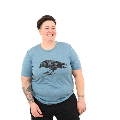 Crow Tee in Denim Blue