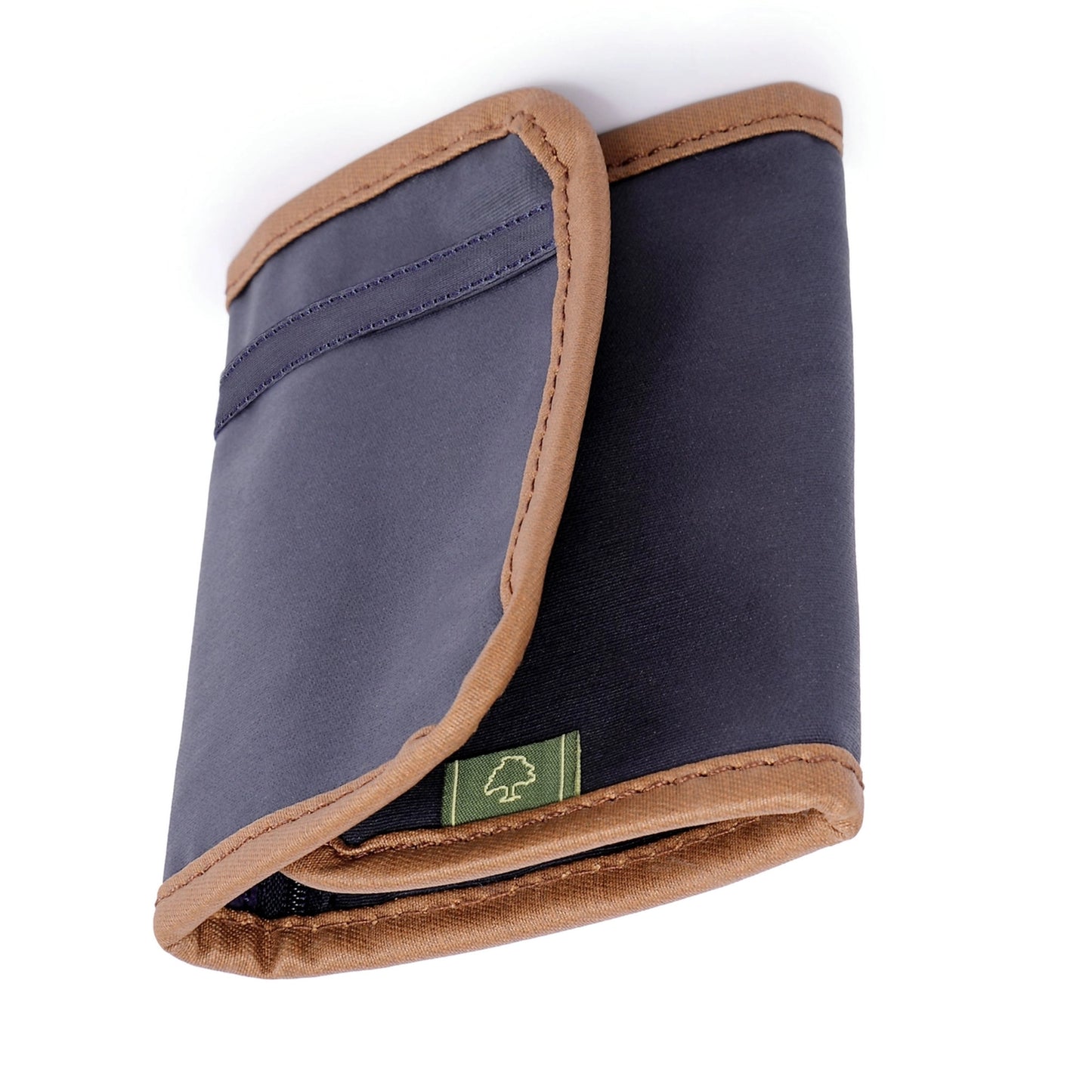 Coated Canvas Wallet in Navy