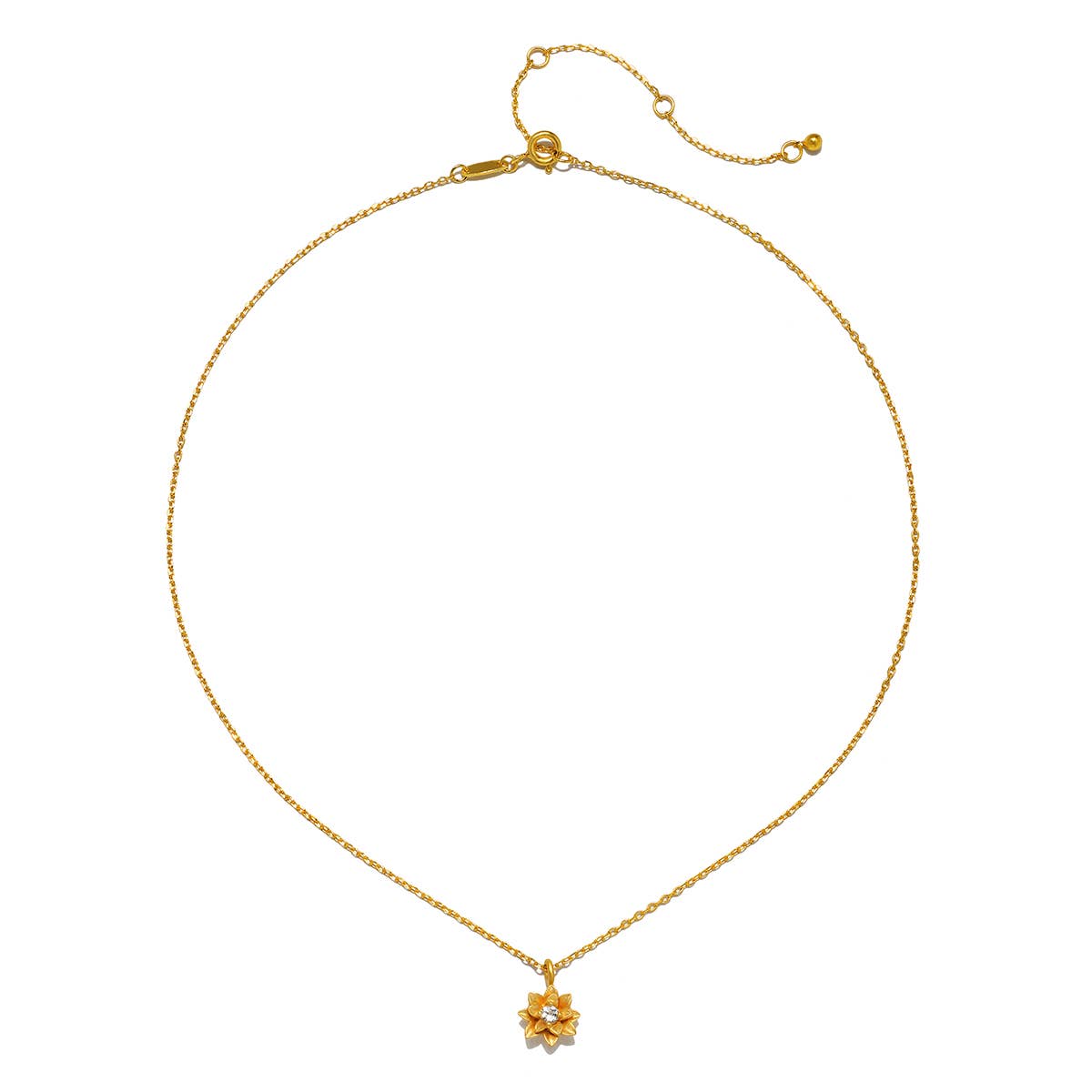 Soul Renew Gold Lotus Necklace