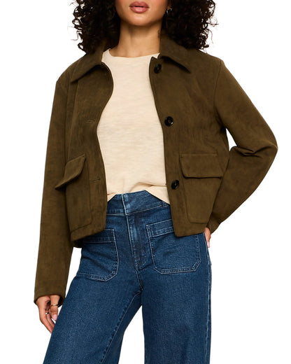 Avid Faux Suede Jacket in Kalamata | Sanctuary