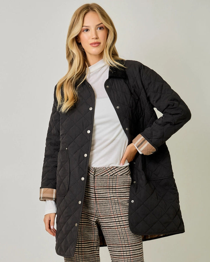 Quilted Jacket in Black