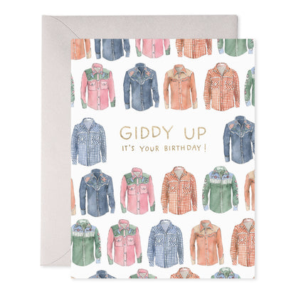 Giddy Up Cowboy Birthday Card