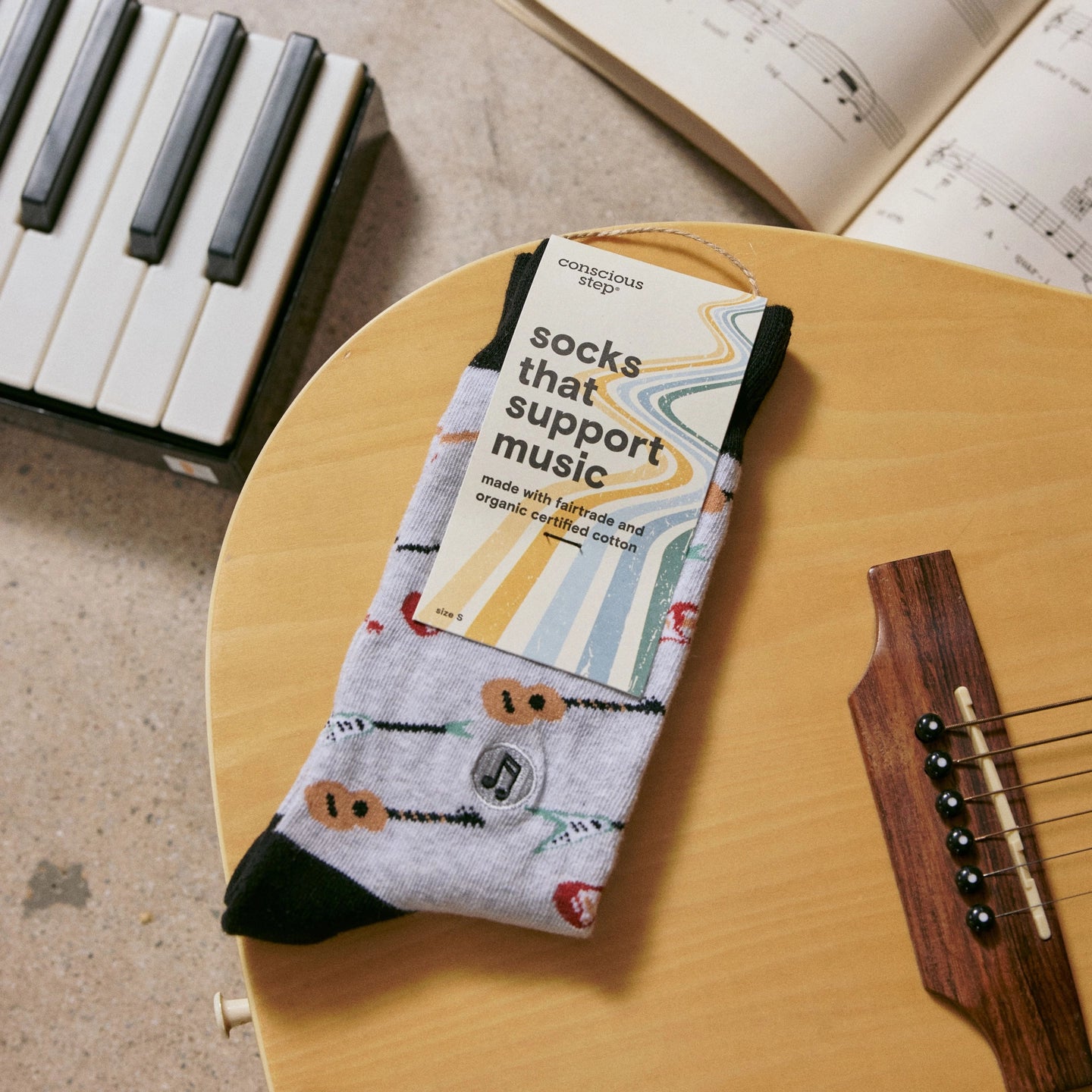 Socks that Support Music