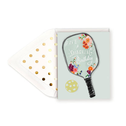 Smashing Birthday Pickleball Card