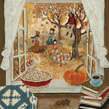 Autumn's Window 100 Piece Mini Puzzle