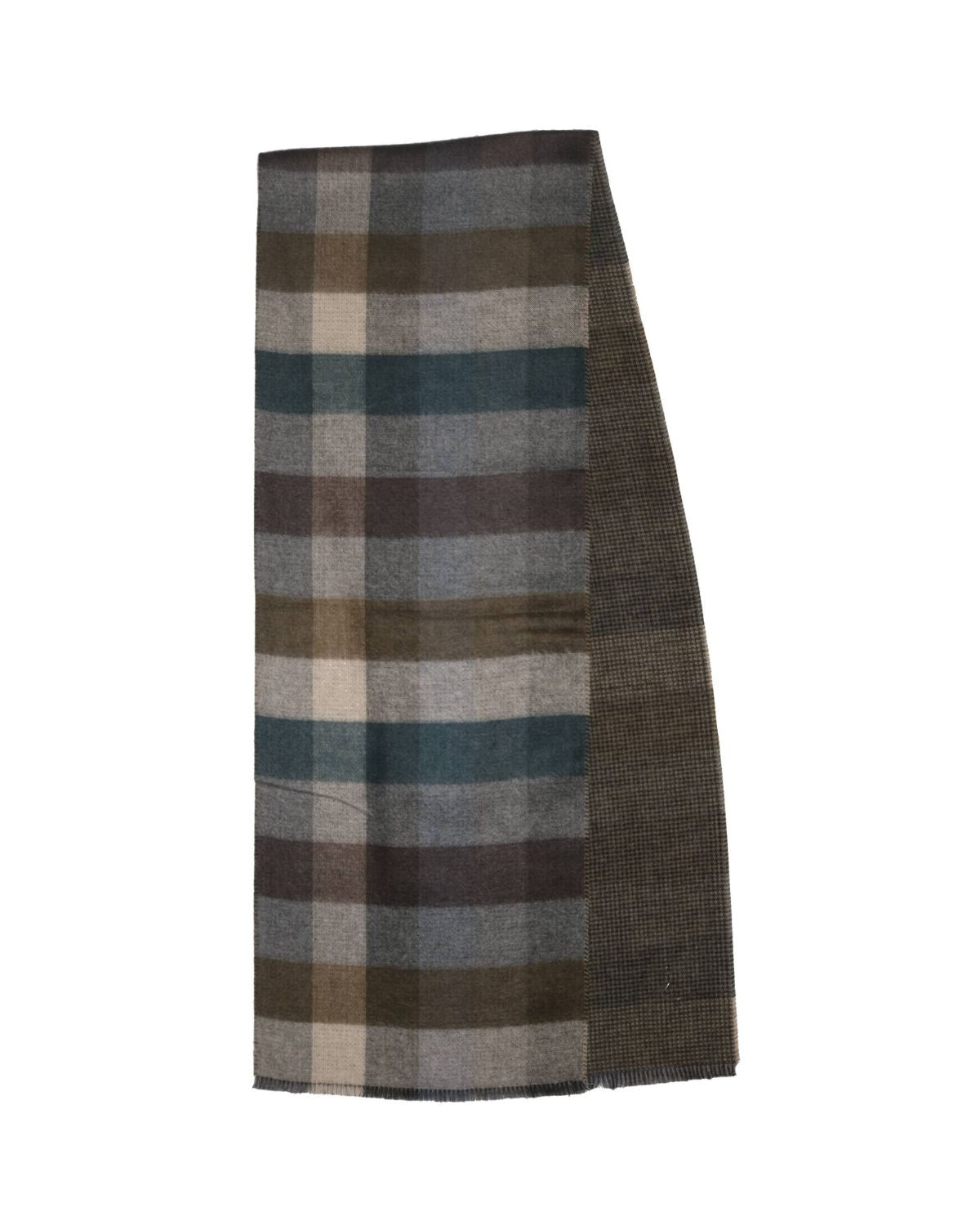 Boxplaid Reversible Cozy Scarf in Olive