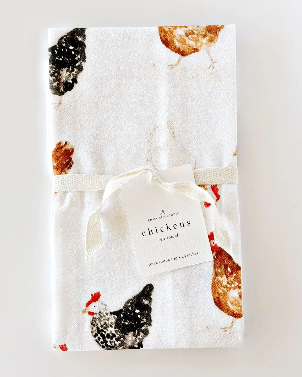 Chickens Tea Towel