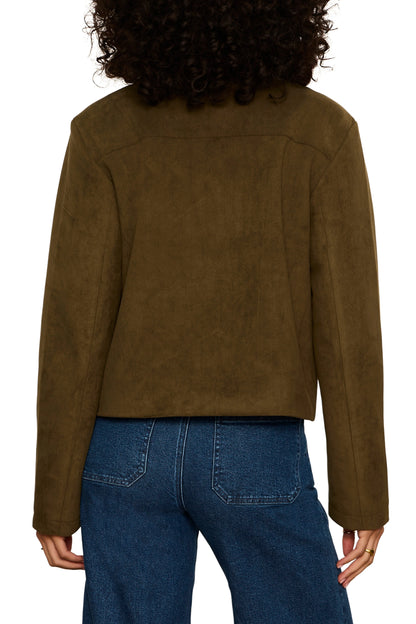 Avid Faux Suede Jacket in Kalamata | Sanctuary