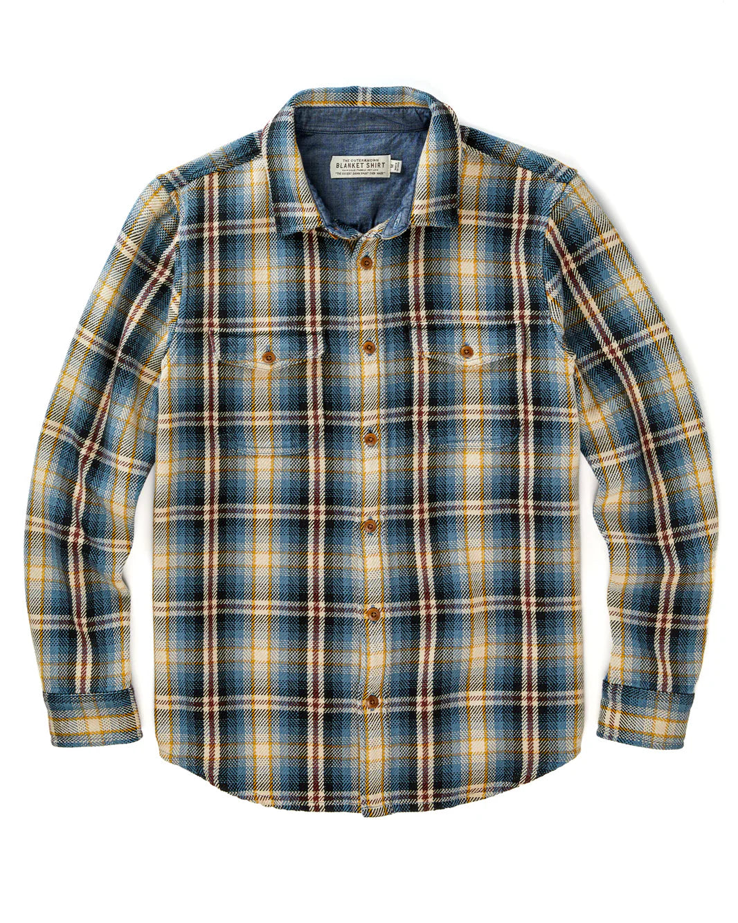 Unisex Blanket Shirt in French Blue Plaid | Outerknown