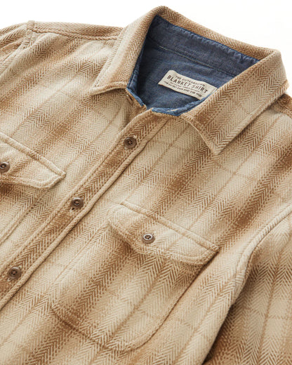 Unisex Blanket Shirt in Oatmeal Culver Plaid | Outerknown