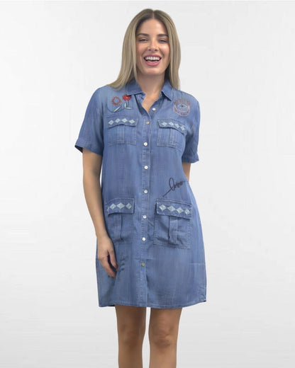 Deja Denim Dress | Caite