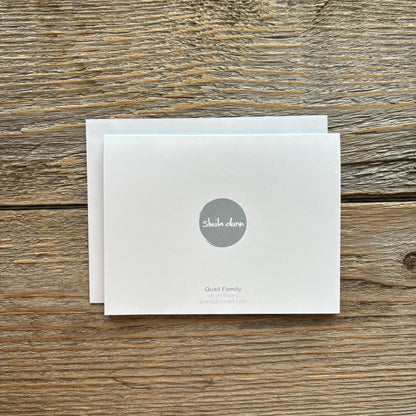 Quail Family Card