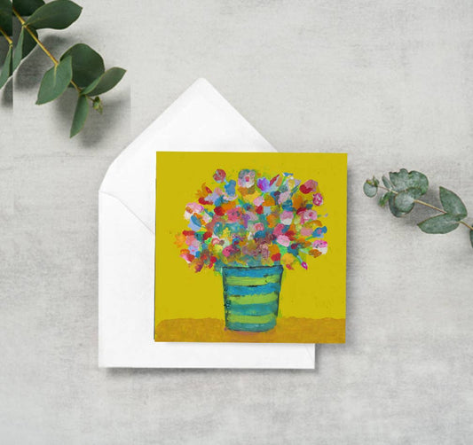Yellow Flowers Enclosure Card