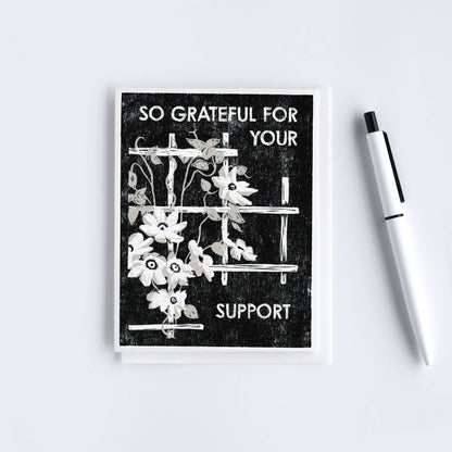 So Grateful For Your Support Card