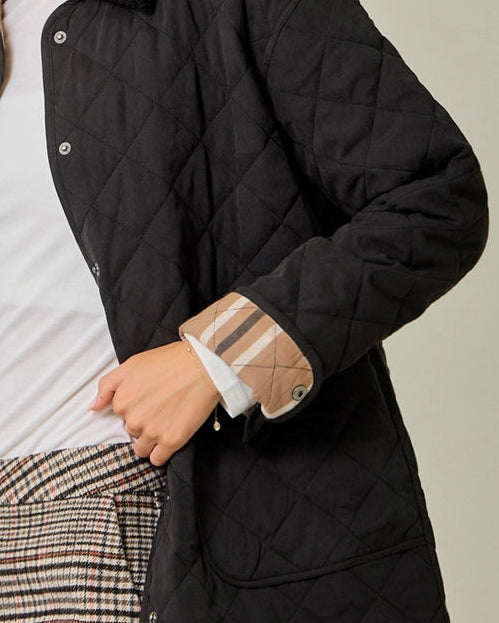 Quilted Jacket in Black