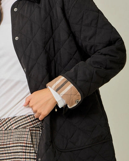 Quilted Jacket in Black