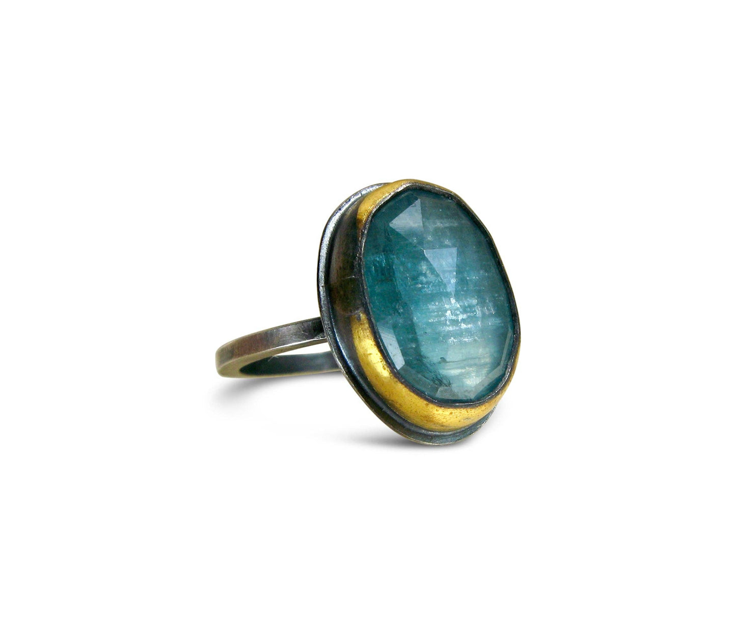 Teal Kyanite Ring | Austin Titus