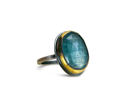 Teal Kyanite Ring | Austin Titus