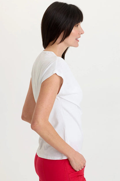 Arwen Slub Tee in White | Wearables