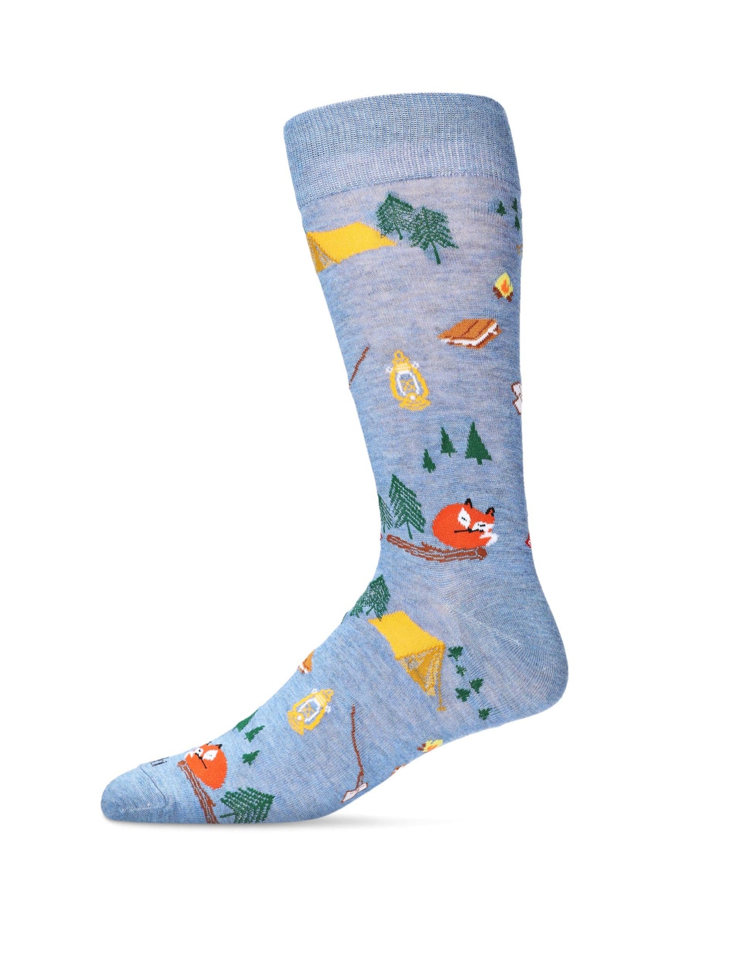Camping Trip Bamboo Crew Socks: