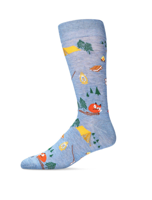 Camping Trip Bamboo Crew Socks: