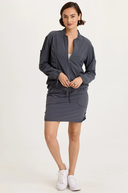 Jett Active Skort in Charcoal | Wearables