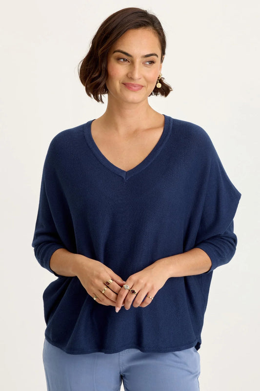 Zia Sweater in Navy | Wearables