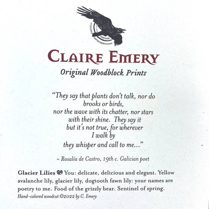 Glacier Lily Card