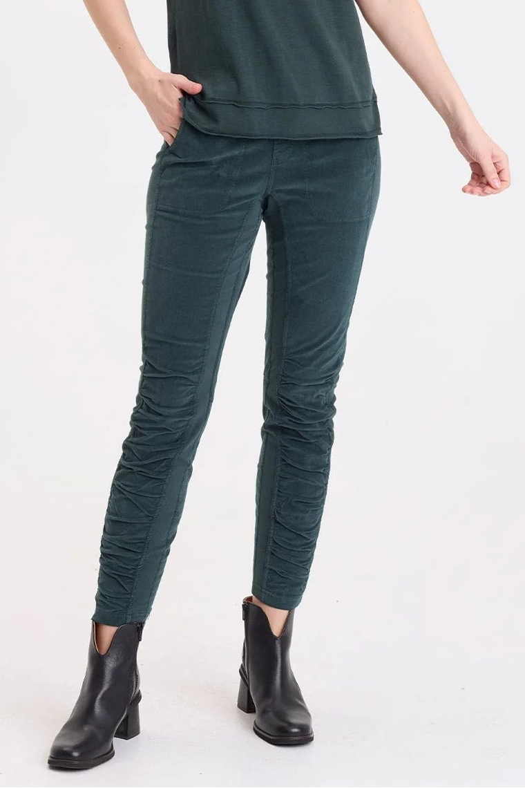 Penny Corduroy Legging in Dark Teal | Wearables