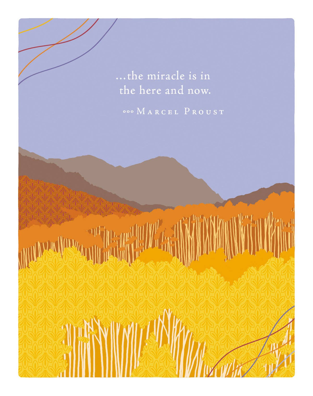 The miracle is in the here and now Birthday Card