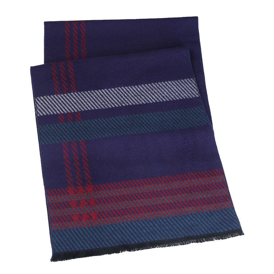 Noble Reversible Scarf in Navy & Red