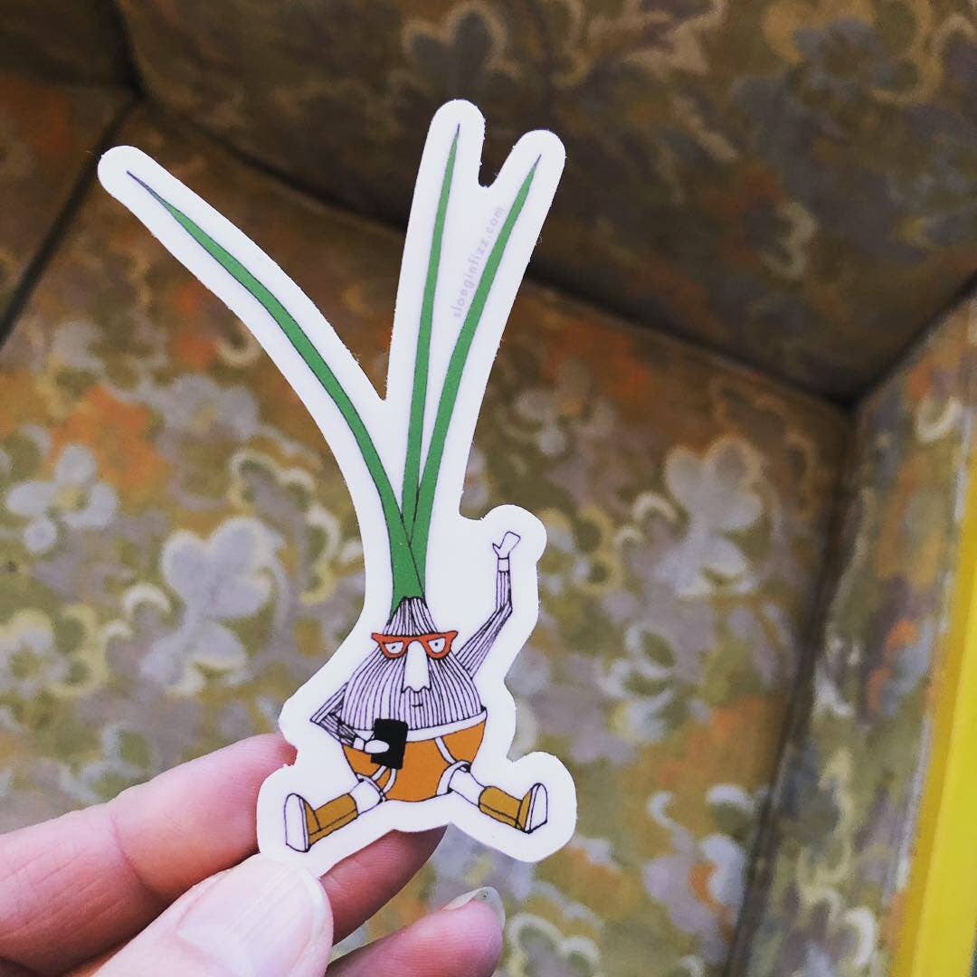 Onion in Underpants and Uggs Sticker