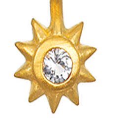 White Topaz Sun Necklace | Satya