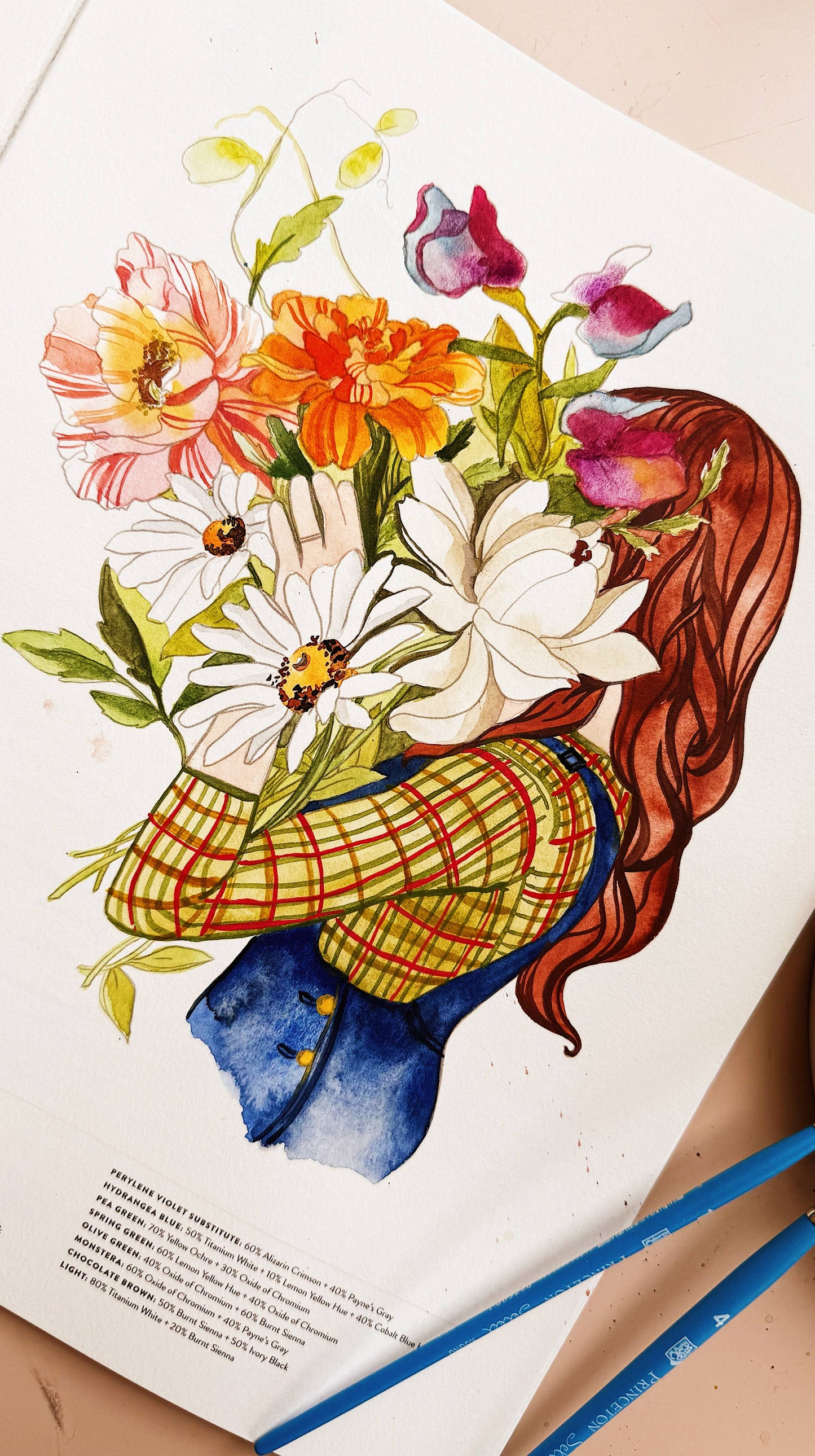 Café in Bloom Watercolor Workbook