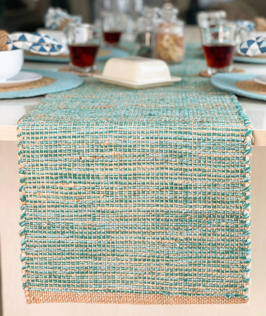 Turquoise Table Runner