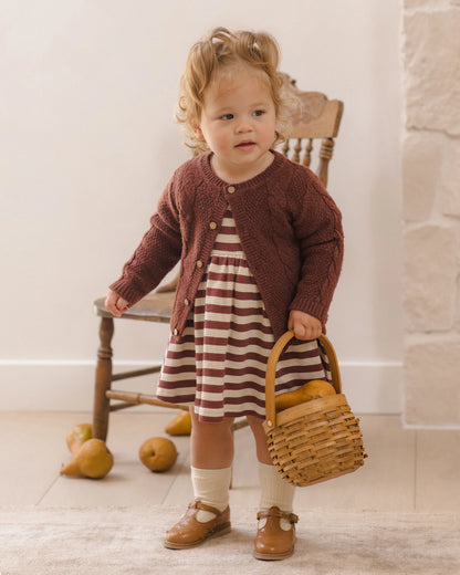 Black Cherry Knit Cardigan