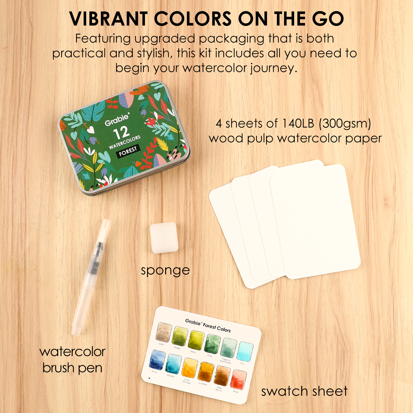 Forest Pocket Watercolor Set