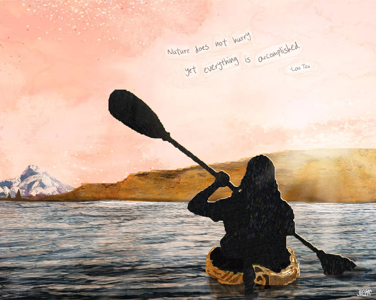 Columbia Kayak Greeting Card