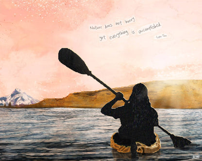 Columbia Kayak Greeting Card