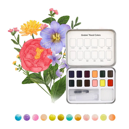 Floral Pocket Watercolor Set