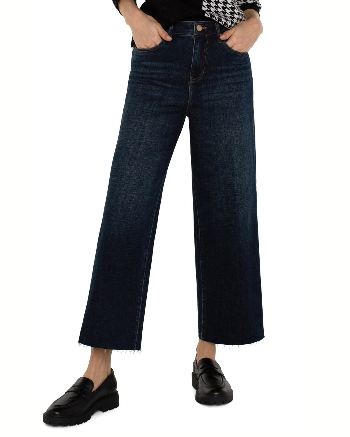 Stride High Rise Wide Leg Crop in Eastmoor | Liverpool