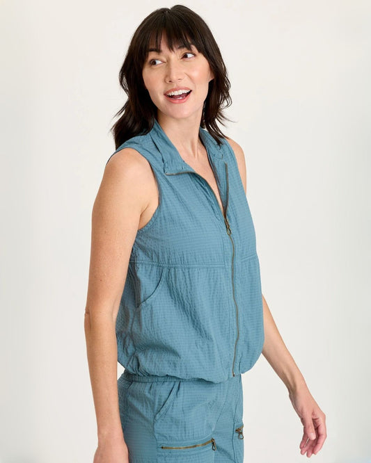 Tallis Vest in Dark Turquoise | XCVI