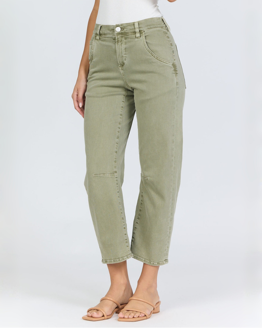 Lasso Barrel Jean in Vetiver | Dear John