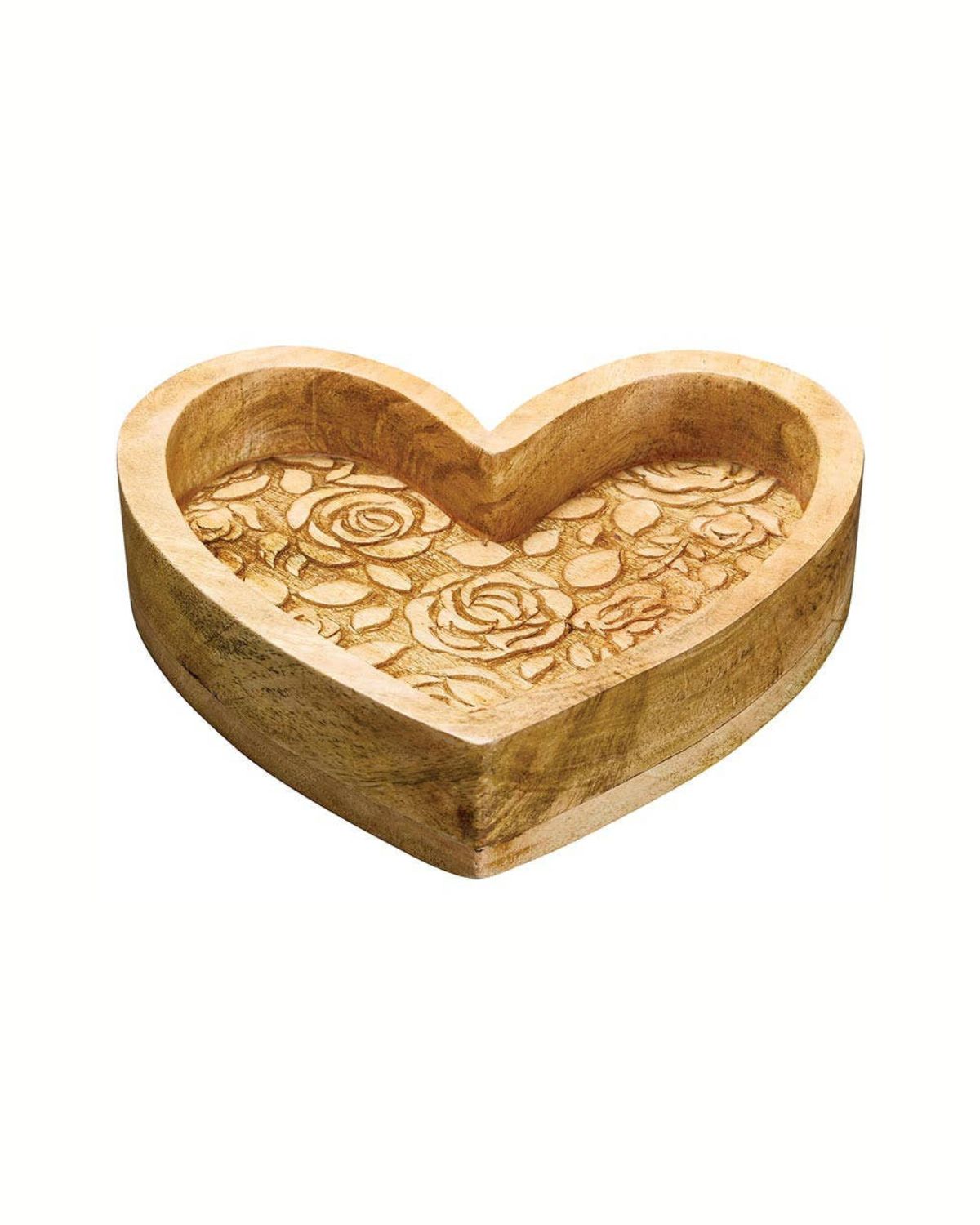 Small Wood Heart Tray