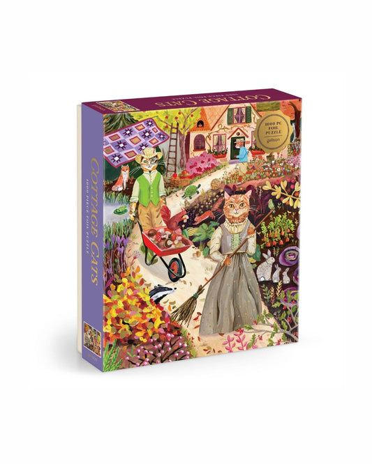 Cottage Cats 1000 Piece Foil Puzzle