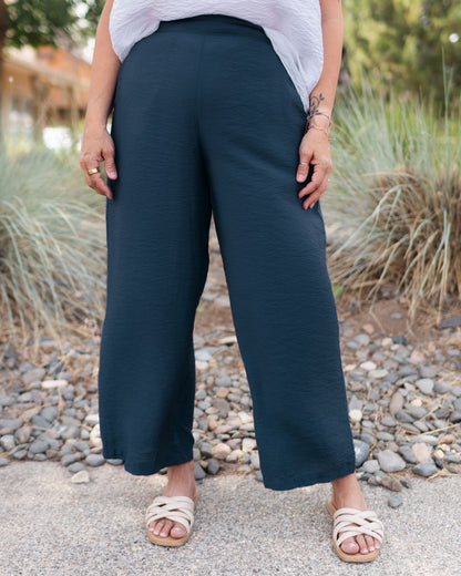 Parachute Wide Leg Crop in Naval | Cut•Loose