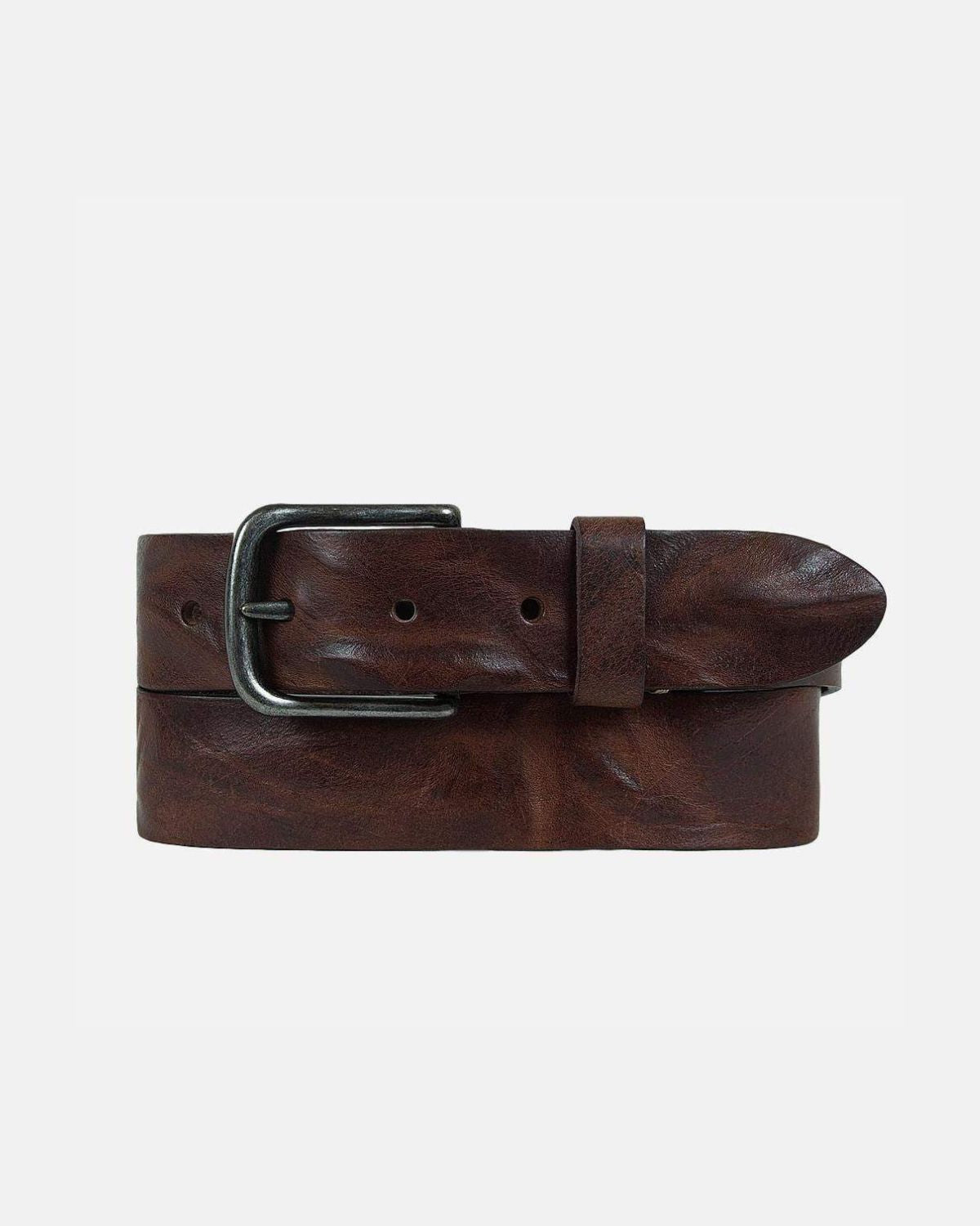 Dan Leather Belt in Brown